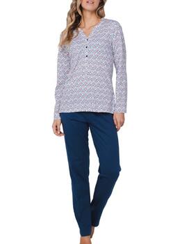 Pastunette Dames Blue Pajama