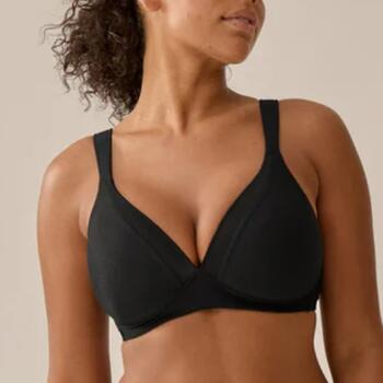Naturana Everyday Black Wireless Bra