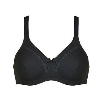 Naturana Heritage Black Non-padded bra