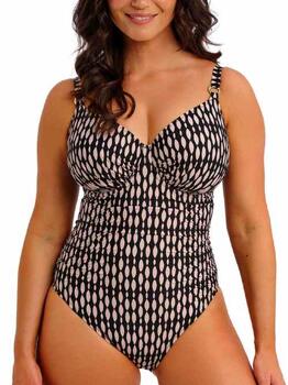 Fantasy Swim Shell Bay Black Bathingsuit