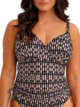 Fantasy Swim Shell Bay Black Tankini Top