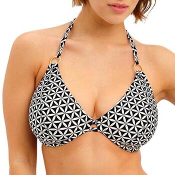 Freya Swim Koh Tao Black/White Soft-Cup Bikini Bra