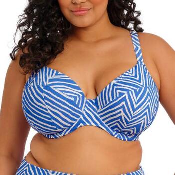Elomi Swim Fiji Falls Blue/White Soft-Cup Bikini Bra