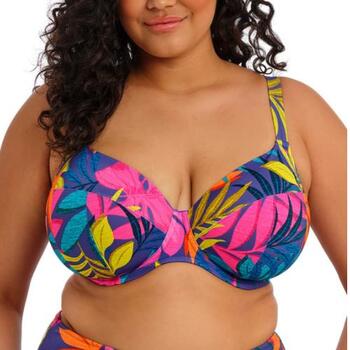 Elomi Swim Porto Rafti Blue Soft-Cup Bikini Bra