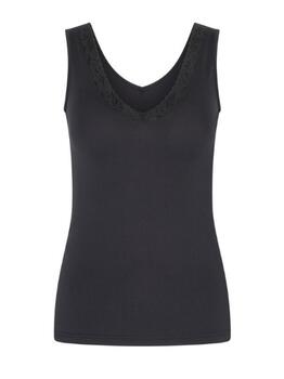RJ Bodywear Pure Color Black Singlet