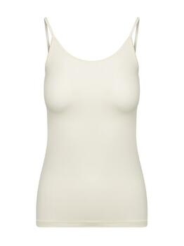 RJ Bodywear Pure Color Ivory Spaghetti Top