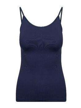 RJ Bodywear Pure Color Navy BLue Spaghetti Top