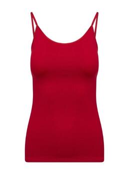RJ Bodywear Pure Color Red Spaghetti Top
