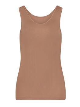 RJ Bodywear Pure Color Brown Singlet