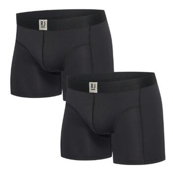 RJ Bodywear Men Pure Color  Black Sport Boxershort