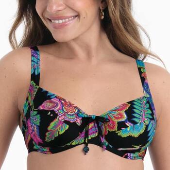 Rosa Faia Swimwear Sibel Black/Print Padded Bikini Bra