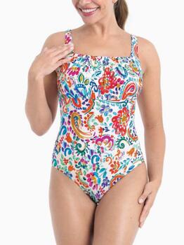 Anita Care Calvià White/Print Prosthetic Swimsuit