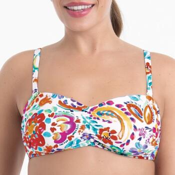 Anita Care Santa Rosa White/Print Prosthetic Bikini Top