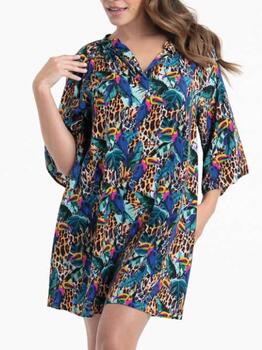 Rosa Faia Swimwear Manihi Multicolor Tunic