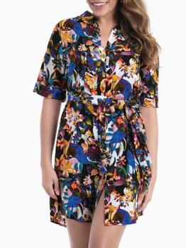 Anita Swimwear Lavagna Black/Print Beach Dress