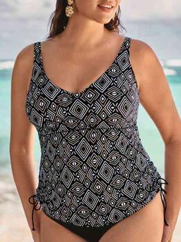 Anita Swimwear Malaika Black/Gold Tankini Top