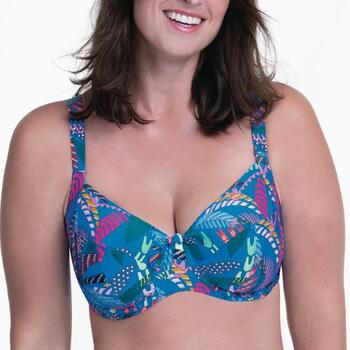 Rosa Faia Swimwear Luna Blue Soft-Cup Bikini Bra