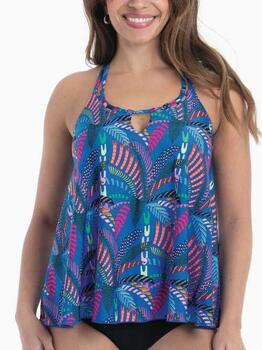 Rosa Faia Swimwear Mabel Blue Tankini Top