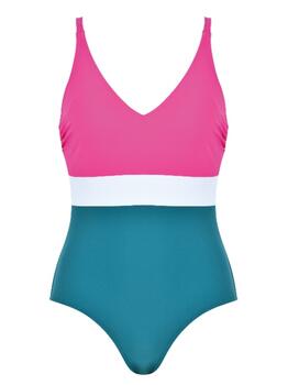 Naturana Badmode Dames Blue/Pink Bathingsuit