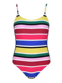 Naturana Badmode Dames Pink/Green Bathingsuit