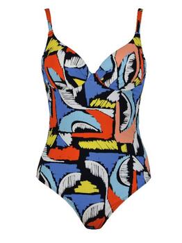 Naturana Badmode  Black/Multicolor Bathingsuit