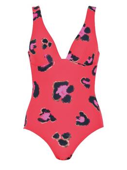 Naturana Badmode Dames Red/Pink Bathingsuit
