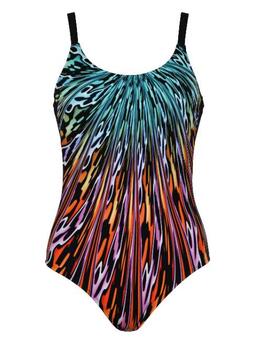 Naturana Badmode Dames Black/Multicolor Bathingsuit