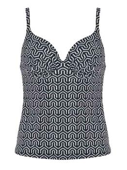 Naturana Badmode Dames Black/White Tankini Top