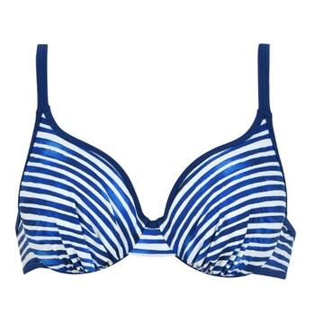 Naturana Badmode Dames Blue/White Padded Bikini Bra