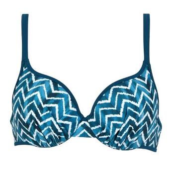 Naturana Badmode Dames Green/White Padded Bikini Bra