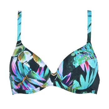 Naturana Badmode Dames White/Blue Soft-Cup Bikini Bra