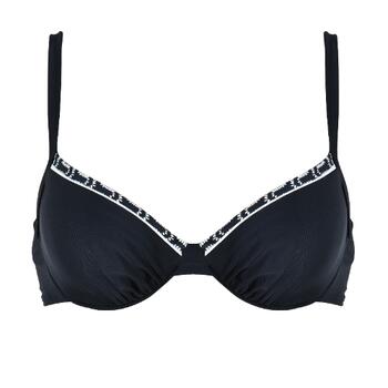 Naturana Badmode Dames Black/White Padded Bikini Bra