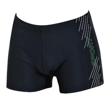 Naturana Badmode Heren Black/Green Swim Boxer