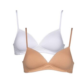 My Basic by After Eden Comfy White Wireless Bra