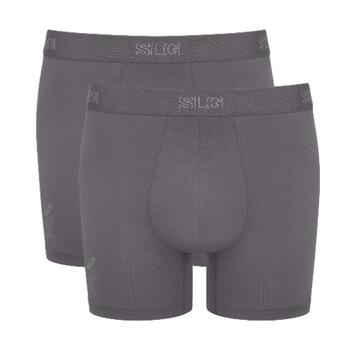 Sloggi Men SLG Base Grey Cotton Boxer Short