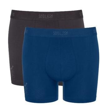 Sloggi Men SLG Base Black/Blue Cotton Boxer Short