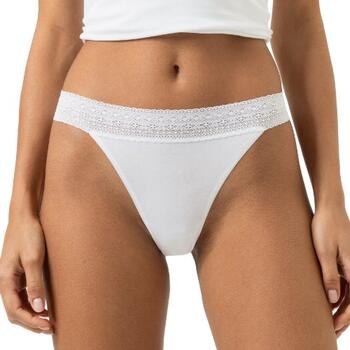 Mey Lingerie Modal Lace White Thong