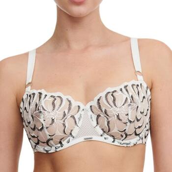 Chantelle Fleurs White/Black Non-padded bra