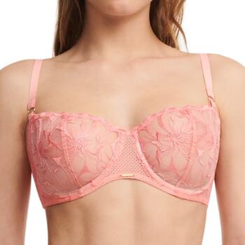Chantelle Fleurs Peach Pink Non-padded bra