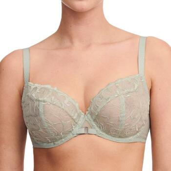 Chantelle Fleurs Green Non-padded bra