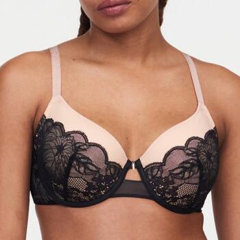 Chantelle Midnight Flowers Black Padded Bra
