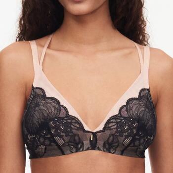Chantelle Midnight Flowers Black Wireless Bra