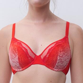 Chantelle Crush Red Padded Bra