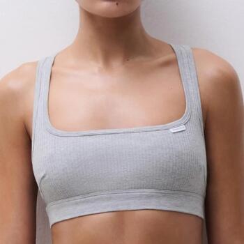 Chantelle Cotton Comfort Grey Wireless Bra