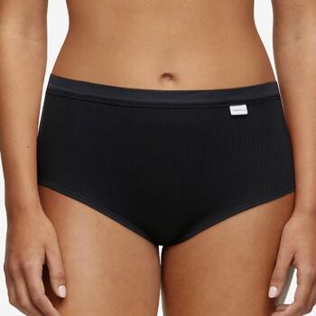 Chantelle Cotton Comfort Black High Waist Brief