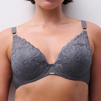 Chantelle Fleurs Grey Padded Bra