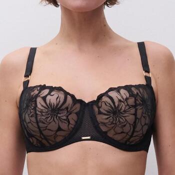 Chantelle Fleurs Black Non-padded bra