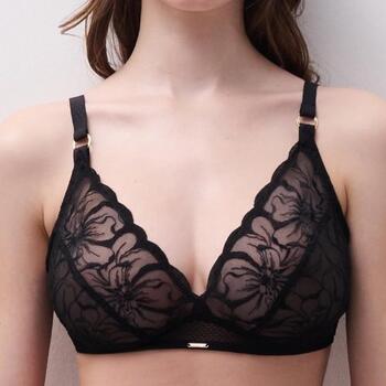 Chantelle Fleurs Black Wireless Bra