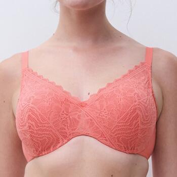 Chantelle Floral Touch Coral Padded Bra