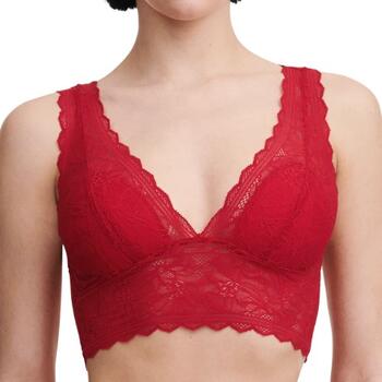 Chantelle Floral Touch Scarlet Red Wireless Bra